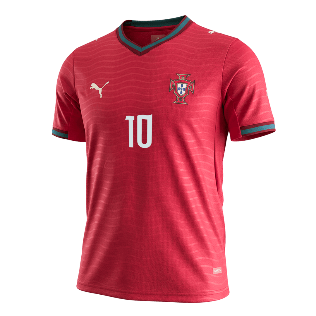 BERNARDO #10 Camiseta de fútbol de la selección de Portugal para el Mundial 2026