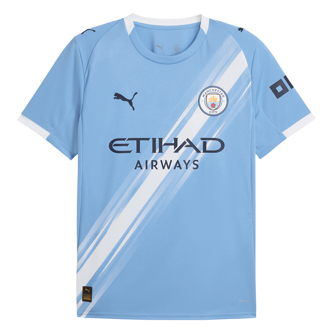 RODRIGO #16 Manchester City Home Soccer Jersey 2025/26 Blue Jersey - Club World Cup