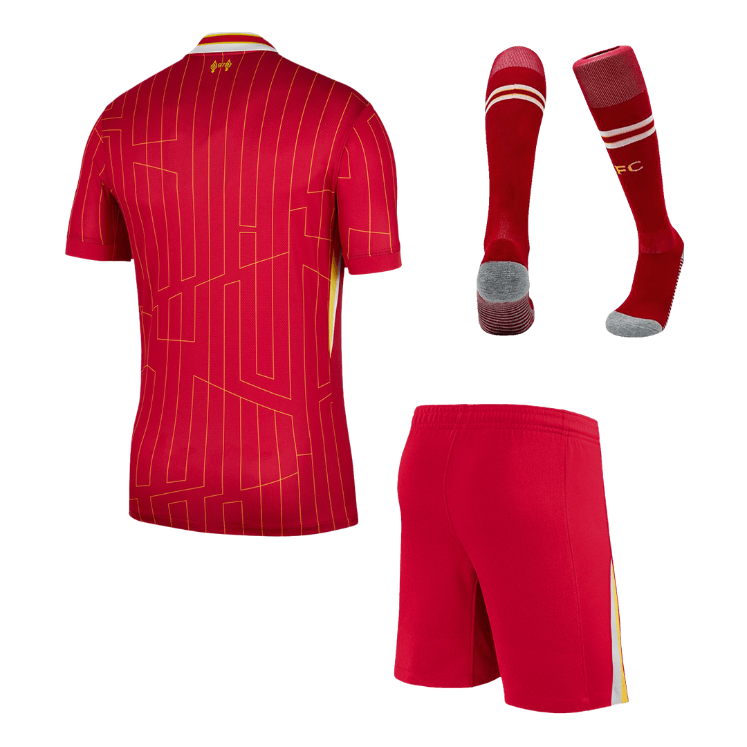 Equipación completa de local del Liverpool 2024/25