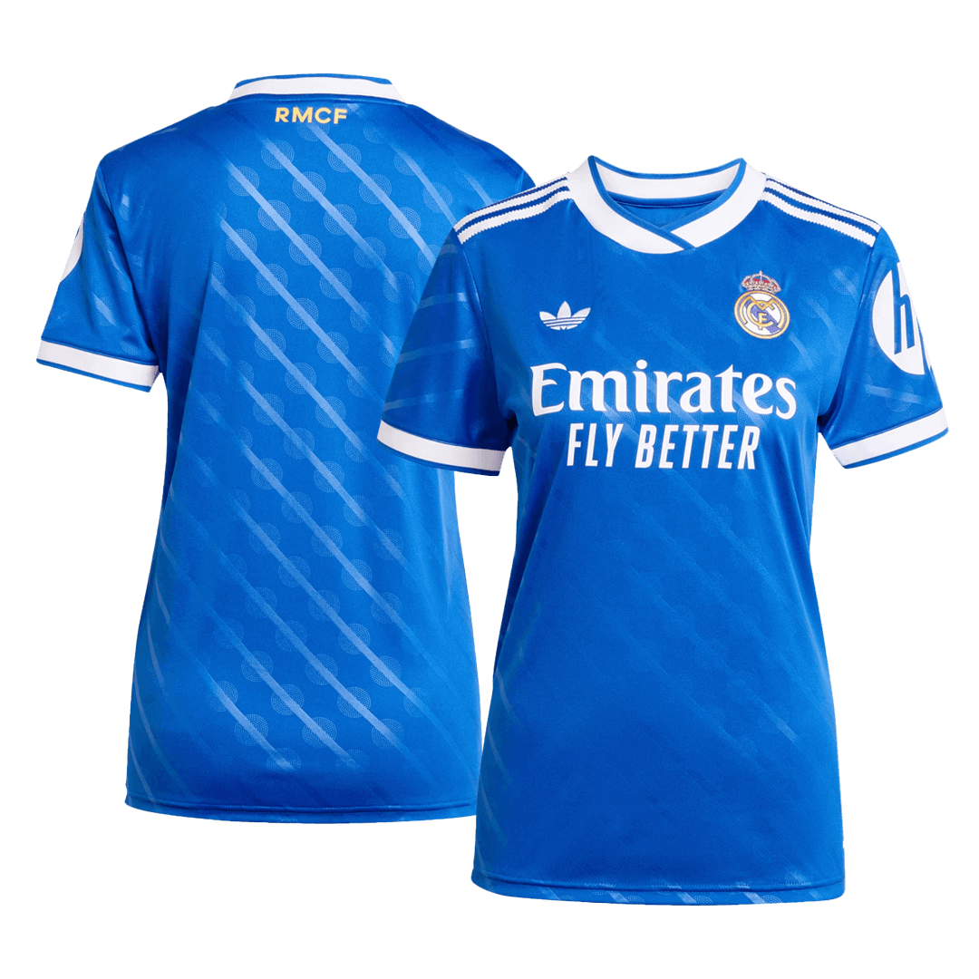 ?enski dres Real Madrida 25/26 za tretjega gostujo?ega igralca (moder)