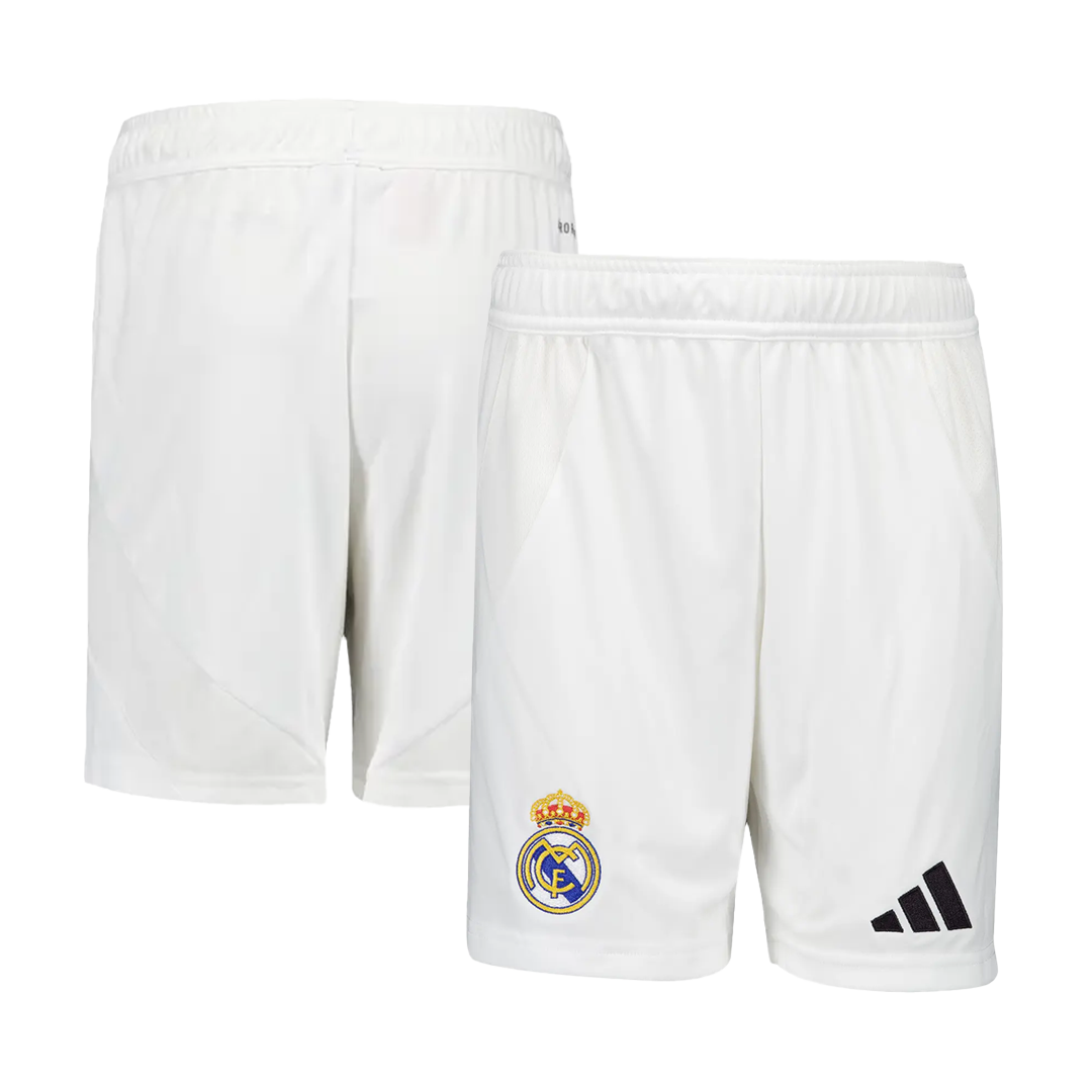 Regalo: pantalones cortos de fútbol de local del Real Madrid 2024/25 blancos