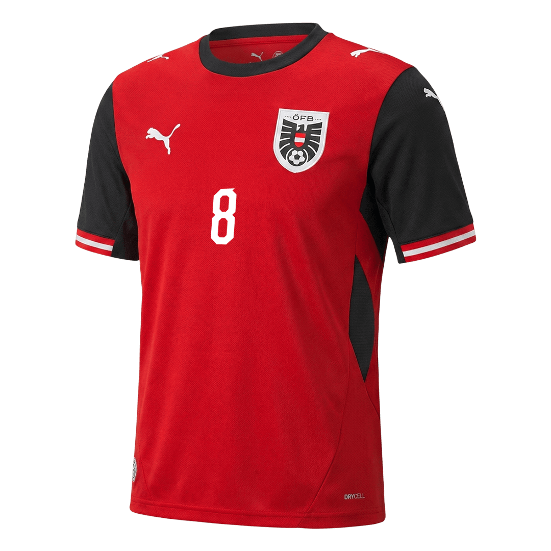 ALABA#8 Austria Home Soccer Jersey World Cup 2026 Red