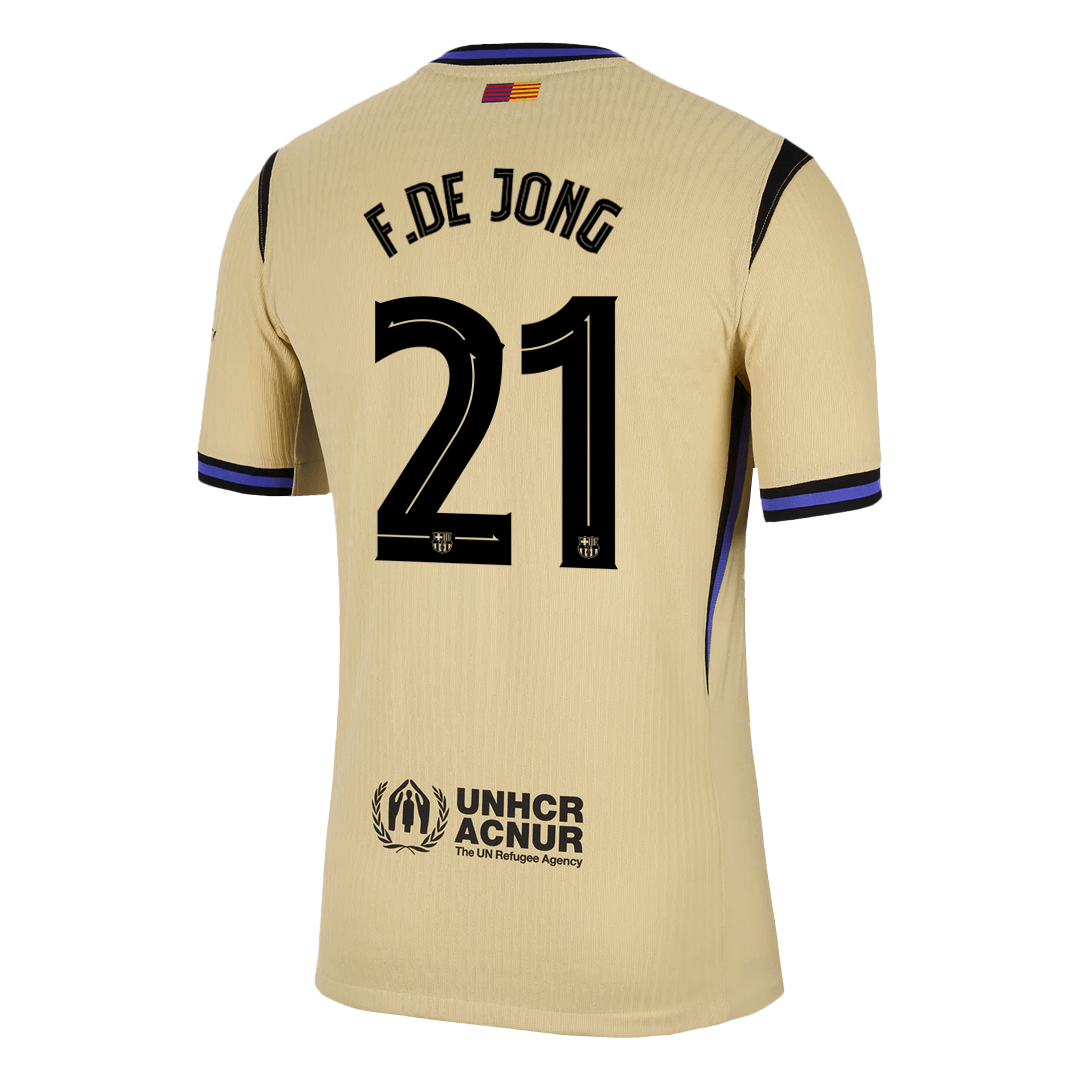 Avtenti?ni F.DE JONG #21 Barcelonin gostujo?i dres 2025/26 - UCL