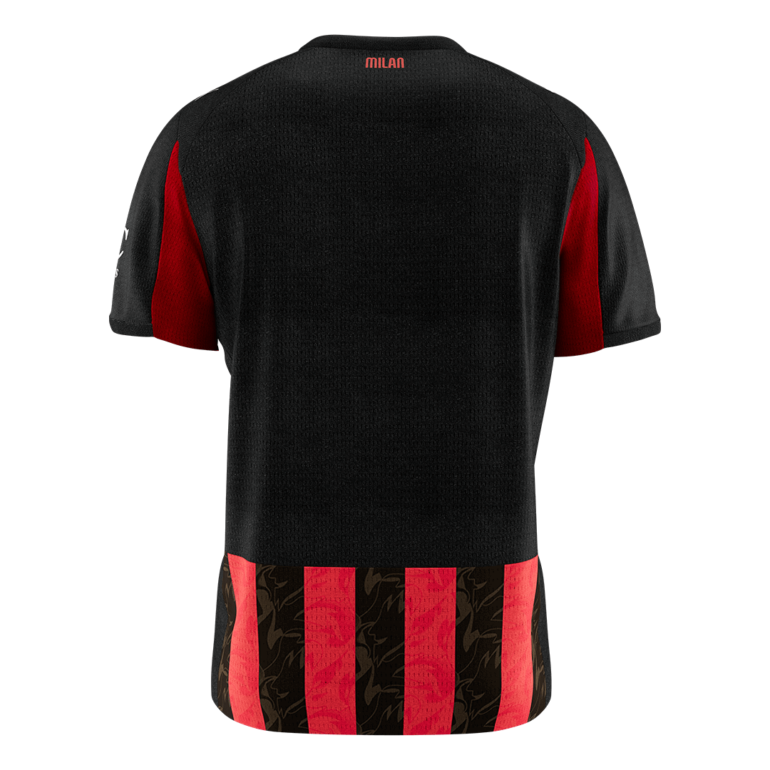 Camiseta de fútbol local AC Milan 2025/26 Roja y Negra