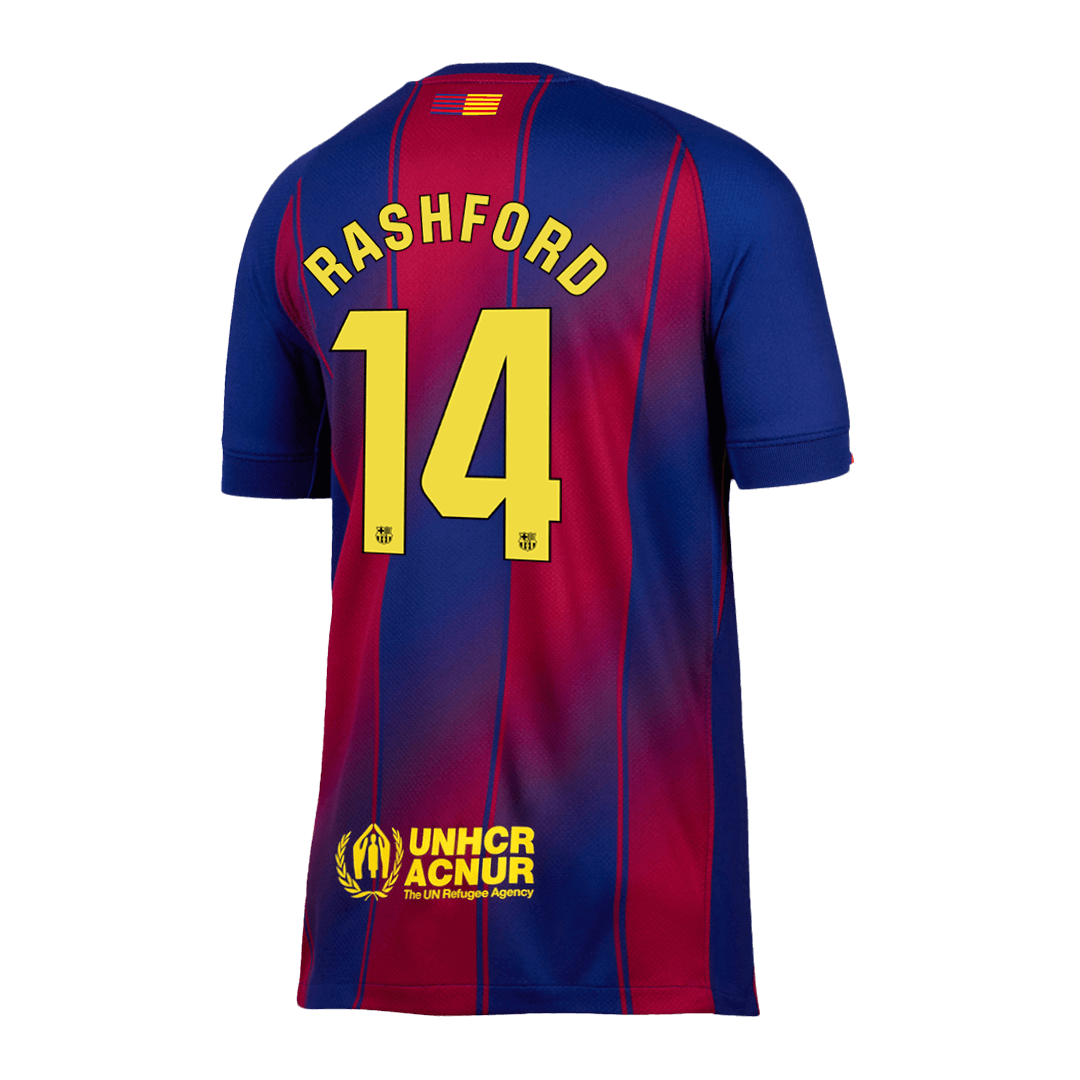 RASHFORD #14 Barcelona doma?a nogometna majica 2025/26 rde?a in modra