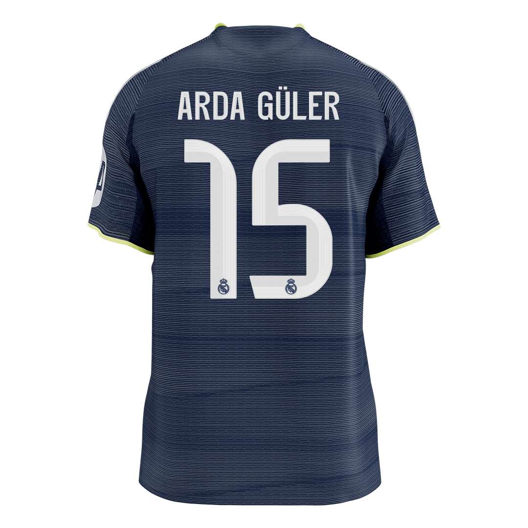 Camiseta de Jugador Visitante del Real Madrid ARDA GÜLER #15 Versión 2025/26