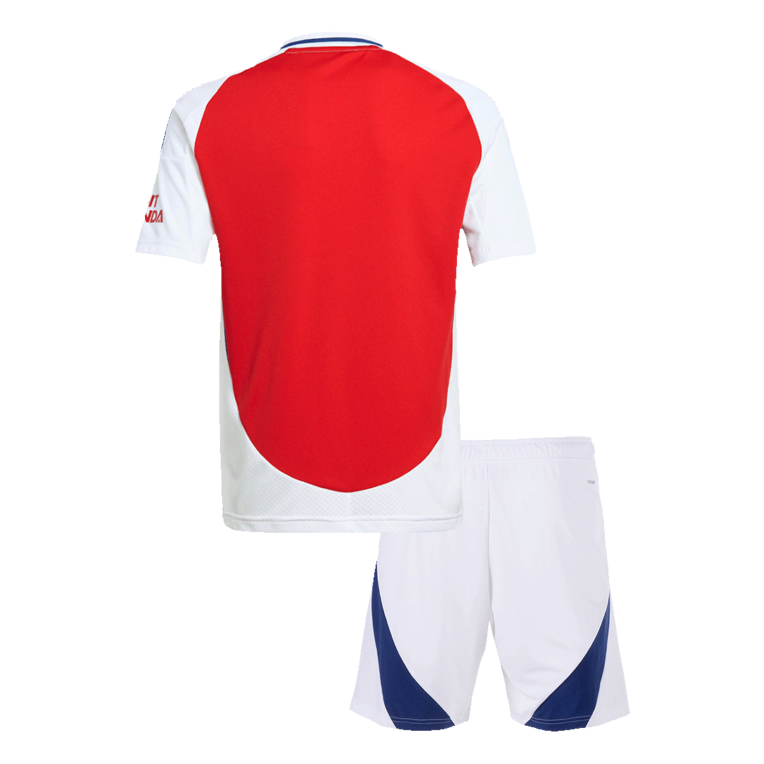 Kit de uniforme de fútbol de local del Arsenal para niño (camiseta + pantalón corto)
