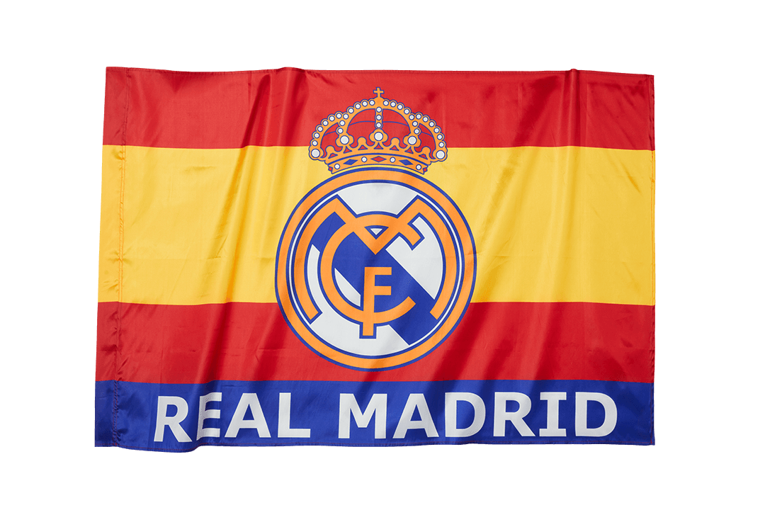 Bandera roja del equipo Real Madrid