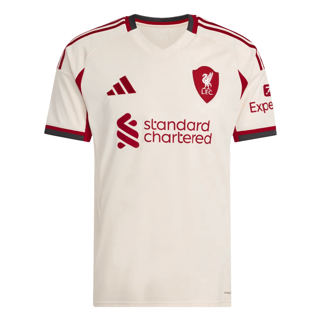 Camiseta de fútbol de visitante del Liverpool 2025/26 GAKPO #18