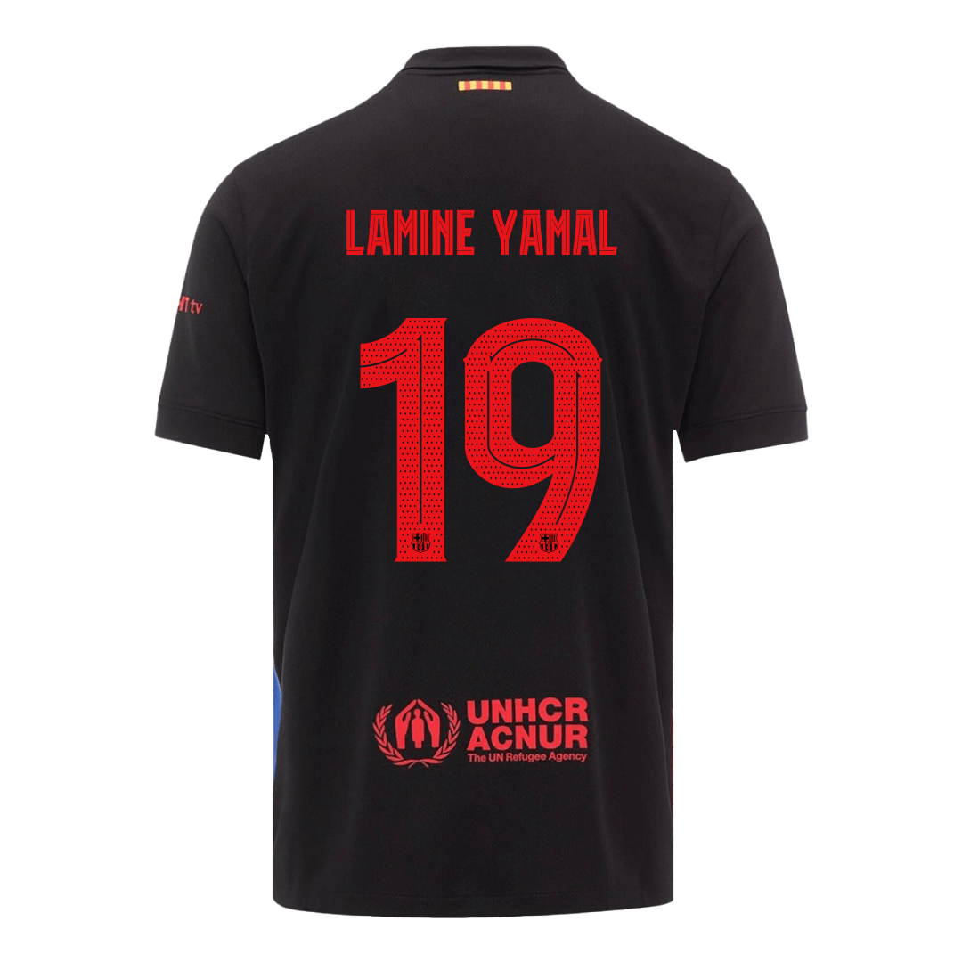 Barcelona LAMINE YAMAL #19 mo?ka nogometna majica za goste 2024/25 - UCL