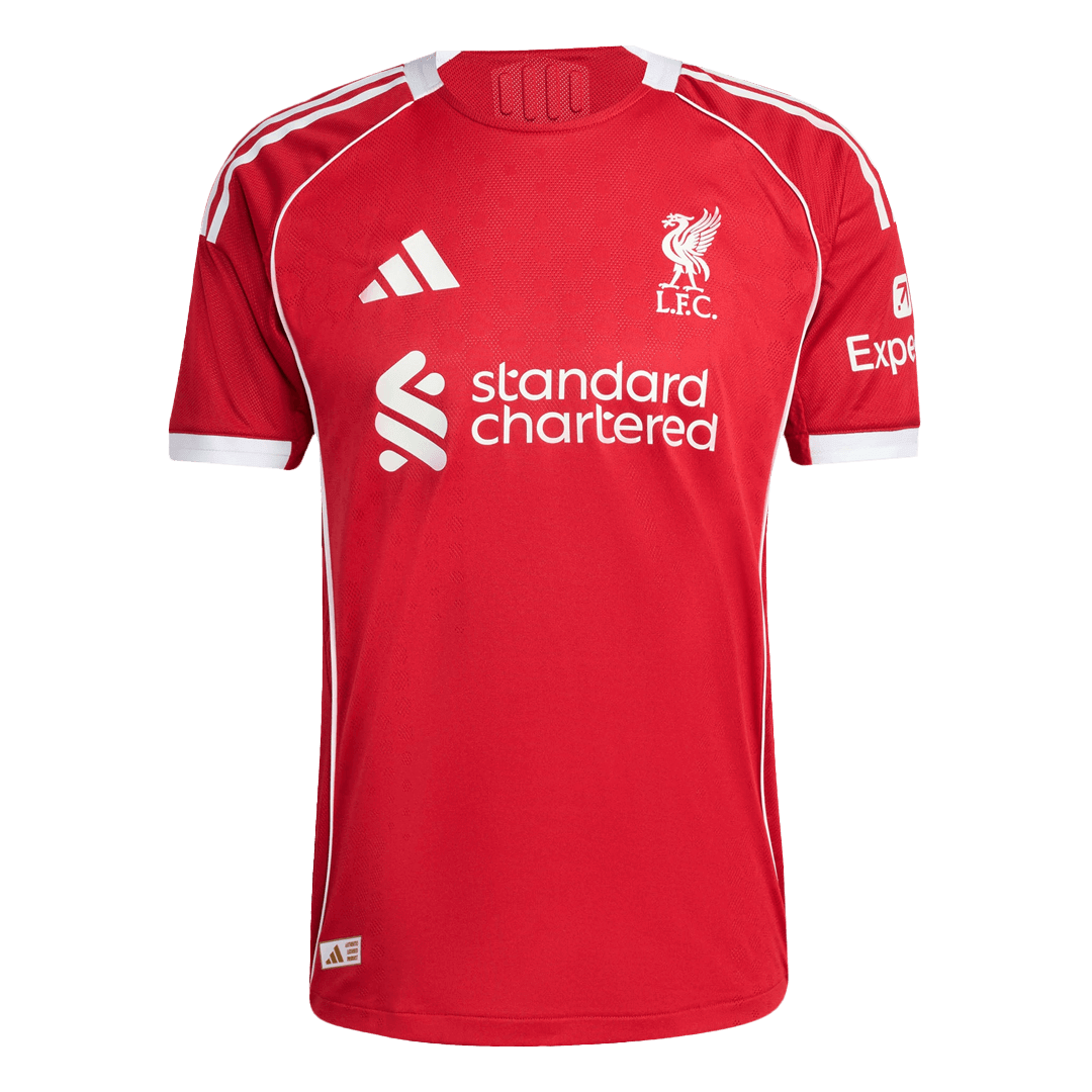 Camiseta de fútbol auténtica de local del Liverpool WIRTZ #7 2025/26