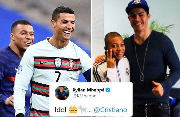 Vzporedni poti Cristiana Ronalda in Kyliana Mbappeja: od idola do tekmeca