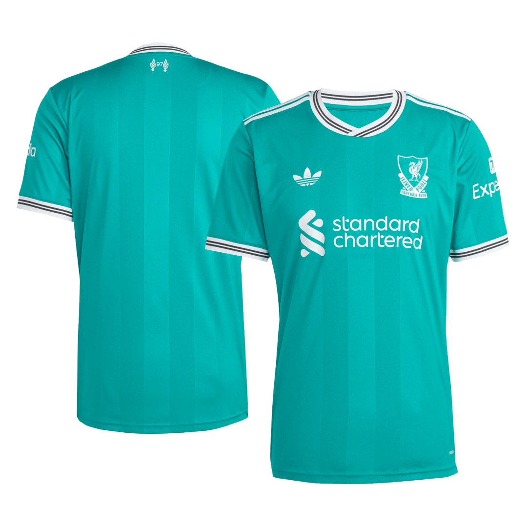 Equipación de visitante del Liverpool 2025/26