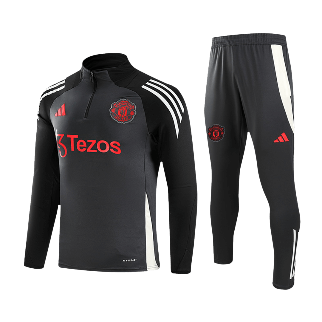 Kit de sudadera con cremallera Manchester United (camiseta + pantalón) 2024/25