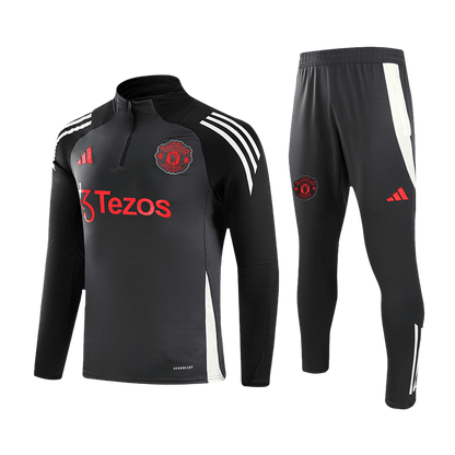 Kit de sudadera con cremallera Manchester United (camiseta + pantalón) 2024/25