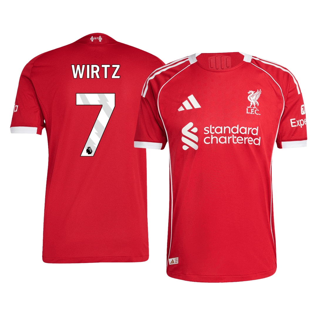 WIRTZ #7 Liverpool Domači Avtentični Nogometni Dres 2025/26