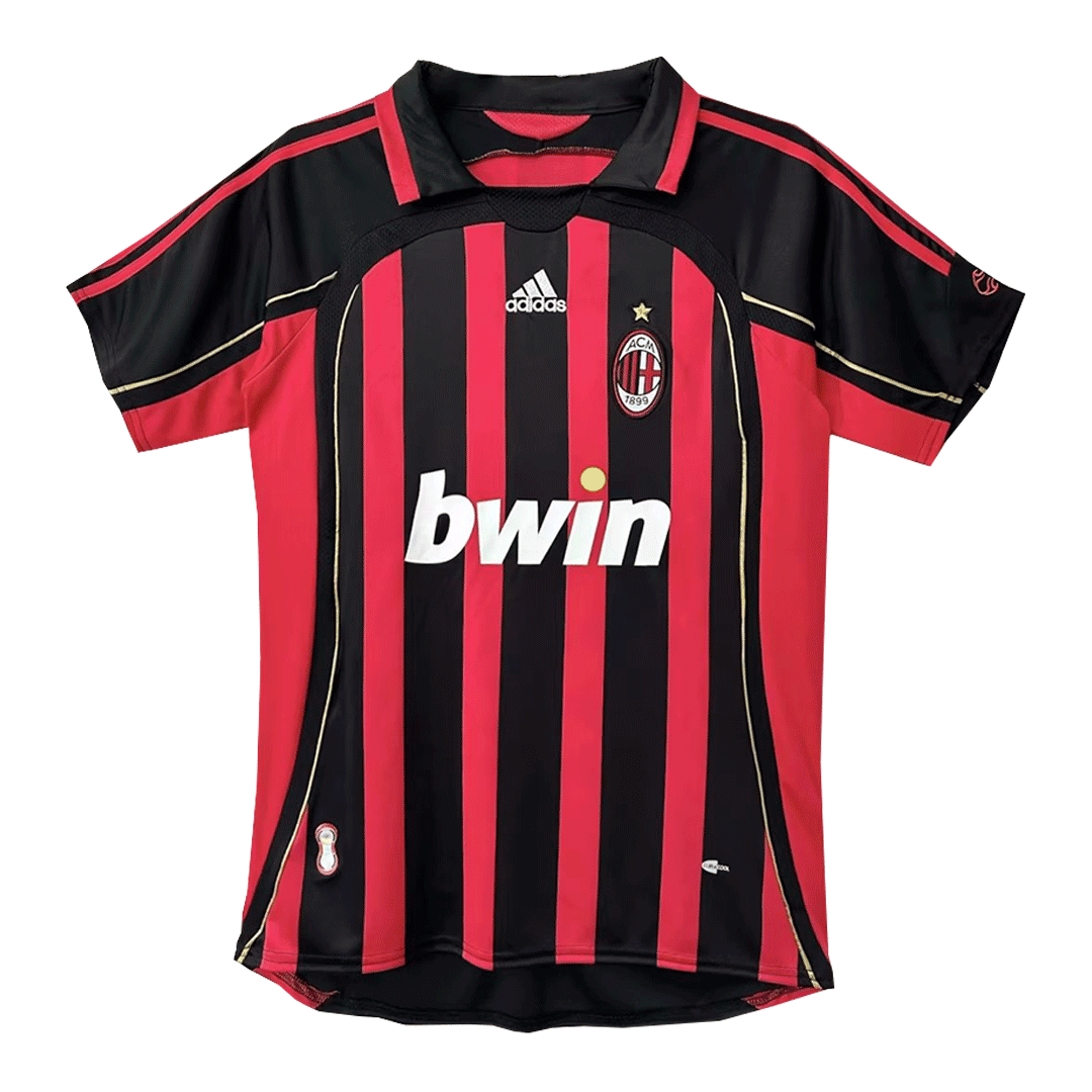 Camiseta de fútbol retro AC Milan KAKA' #22, local, temporada 2006/07
