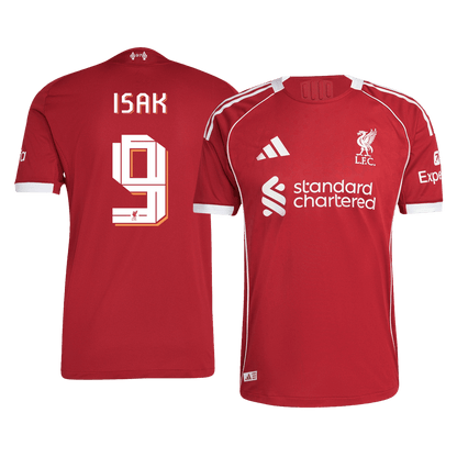 ISAK #9 domači avtentični nogometni dres Liverpool 2025/26
