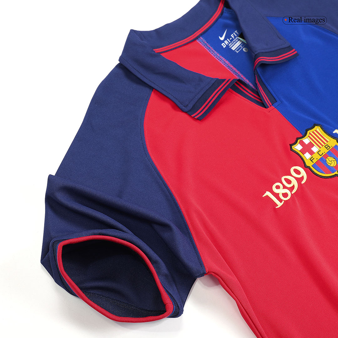 Retro dres RIVALDO #11 Barcelona Retro dres domači nogometni dres 1999/00 100. obletnica
