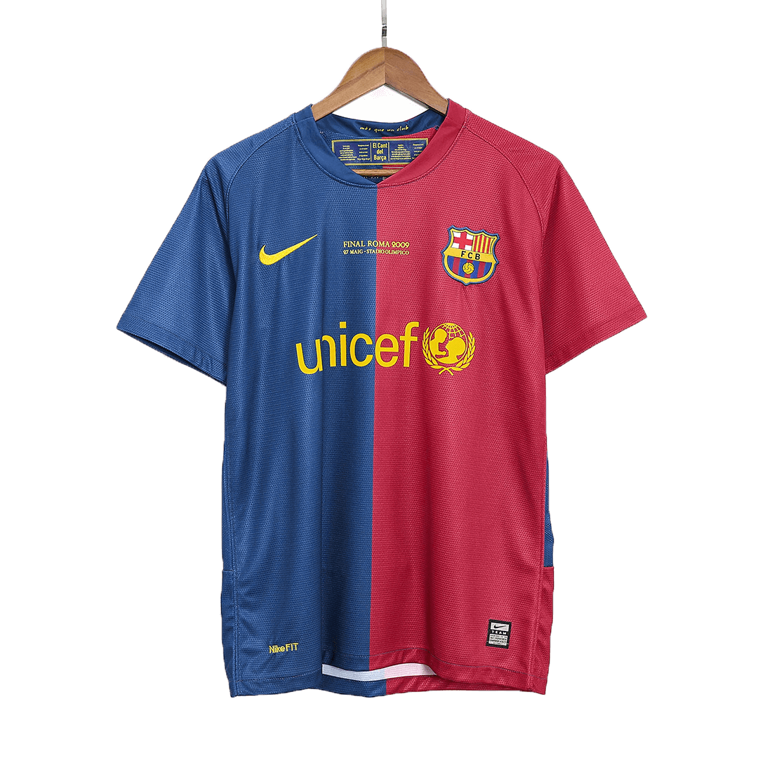 Retro MESSI #10 2008/09 Barcelona Domači Nogometni Dres - UCL