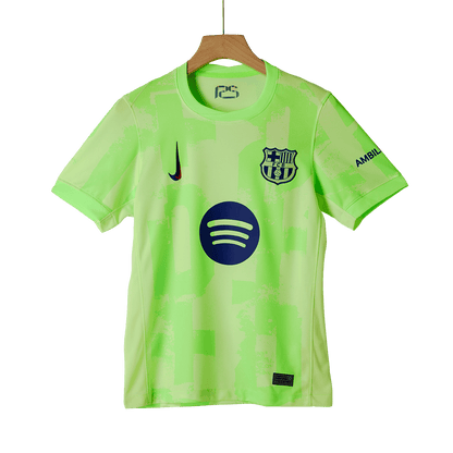 Barcelona Third Away Soccer Jersey Kit(Jersey+Shorts) 2024/25 - UCL (Spotify Logo Without Text)
