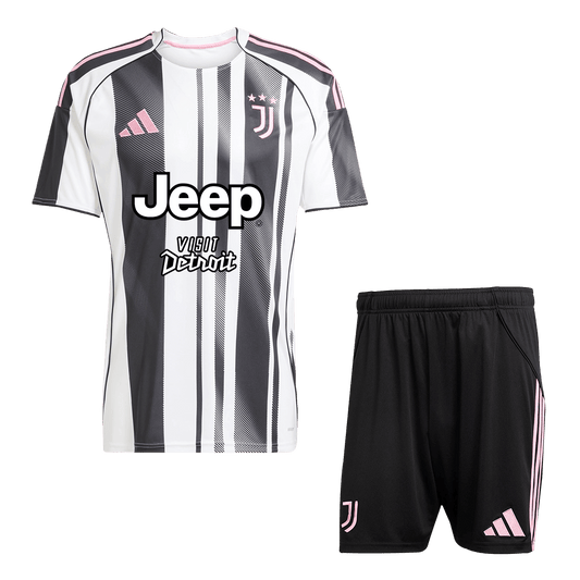 Juventus Home Soccer Jersey Kit 2025/26 (Jersey+Shorts)