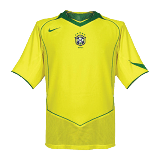 Camiseta de fútbol retro de Brasil 2004 local