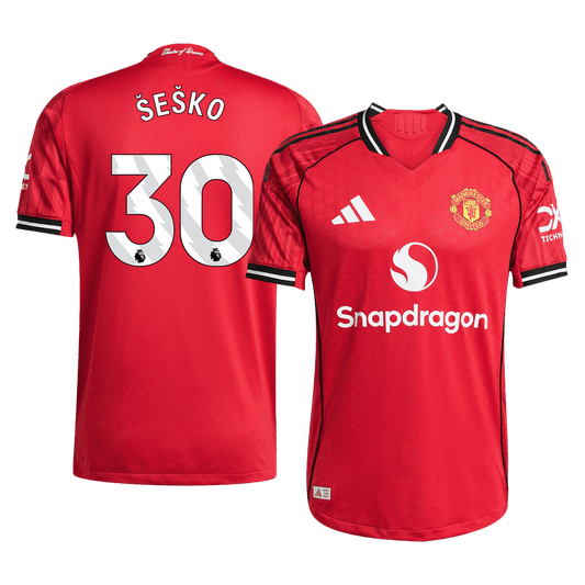Manchester United Nogometni dres Doma?i 2025/26 Authentic ?E?KO #30
