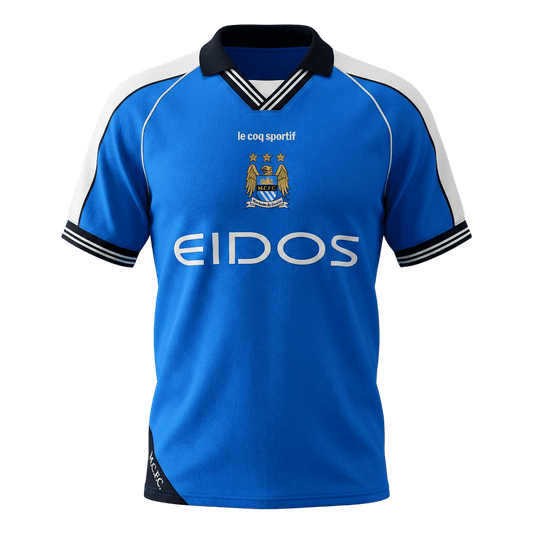 Camiseta Retro Fútbol Manchester City Local 1999/01