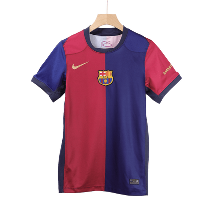 LEWANDOWSKI #9 Domači nogometni dres Barcelona 2024/25 – Logotip Spotify brez besedila
