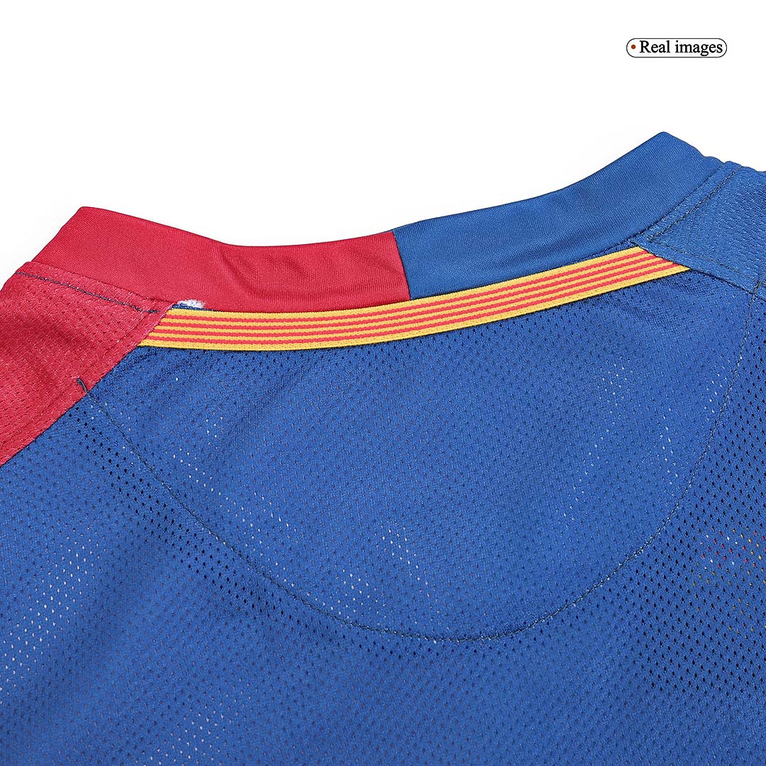 Retro MESSI #10 2008/09 Barcelona Domači Nogometni Dres z Dolgimi Rokavi - Finale Lige Prvakov