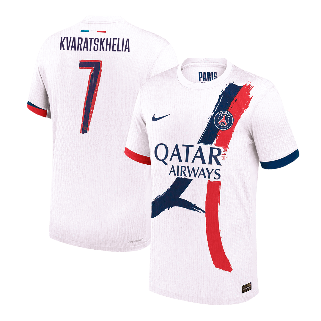 PSG avtentični nogometni dres KVARATSKHELIA #7 PSG gostujoči dres 2024/25 - Liga prvakov