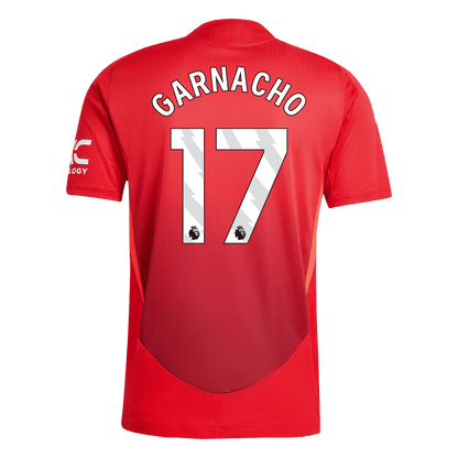 Authentic GARNACHO #17 Soccer Jersey Manchester United Home Shirt 2024/25