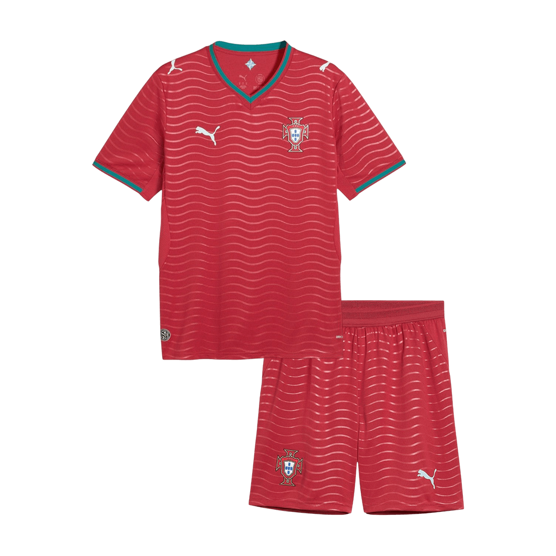 Equipación de fútbol para niños de la Selección de Portugal (uniforme de local) Mundial 2026