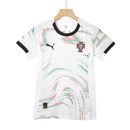 Women's Portugal Away Soccer Jersey 2025 White