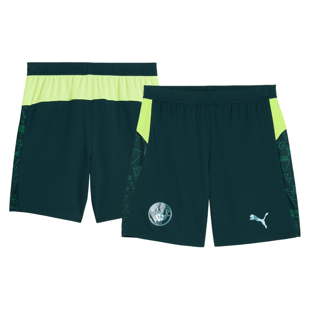 Pantalones cortos de fútbol de la cuarta equipación del Manchester City 2025/26