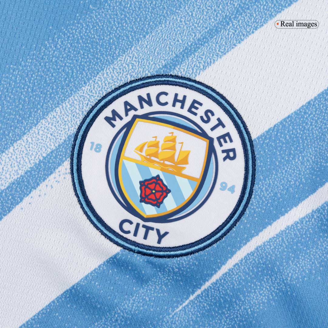 Kit de camiseta local del Manchester City 2025/26