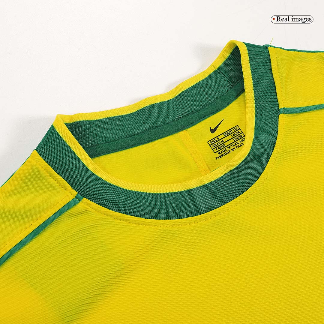 RIVALDO #10 Retro 1998 Brazil Home Soccer Jersey - World Cup