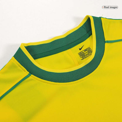 RONALDO #9 Retro 1998 Brazil Home Soccer Jersey - World Cup