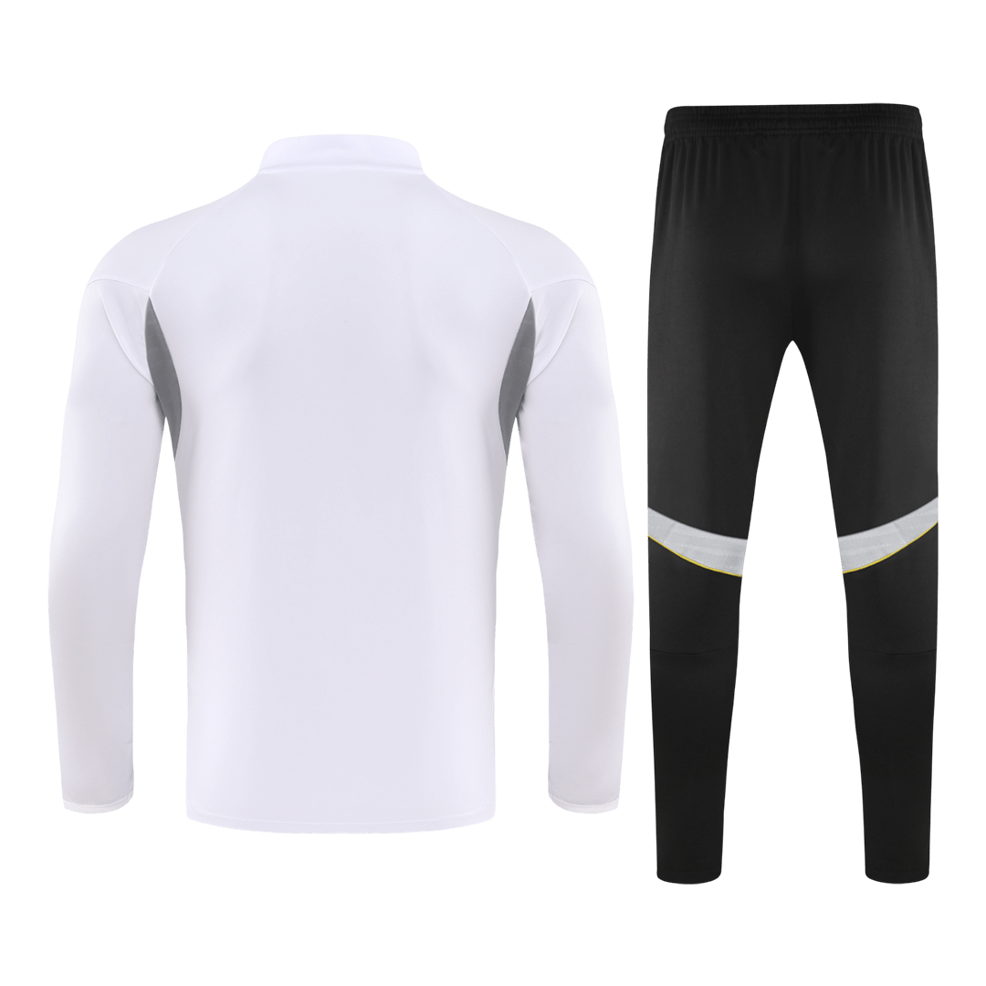 Real Madrid 1/4 Zip Tracksuit 2025/26 Kids White