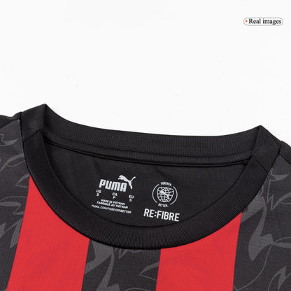 GIMENEZ #7 AC Milan Home Soccer Jersey 2025/26 Red&Black