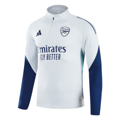 Arsenal 1/4 Zip Tracksuit 2025/26 Kids White