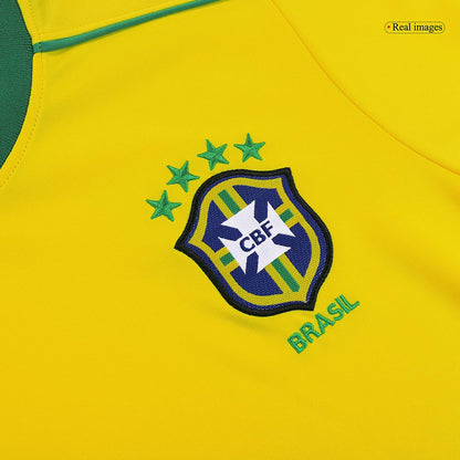 Camiseta de fútbol Retro RIVALDO #10 Brasil Home 1998 -Copa del Mundo