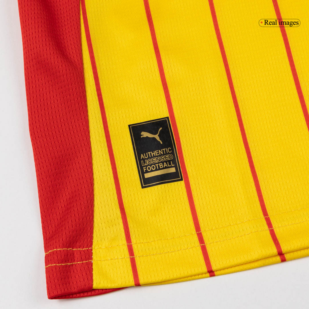 THAUVIN#10 RC Lens Home Soccer Jersey 25/26 Red&Yellow