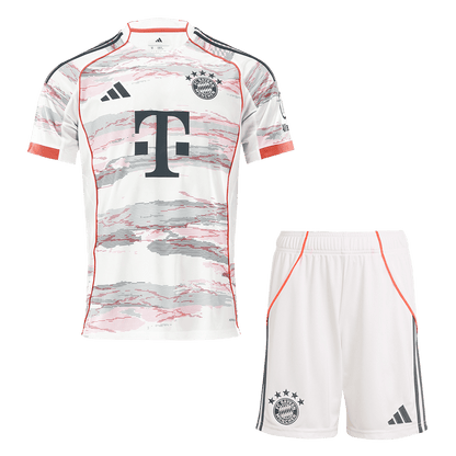 Bayern Munich Away Soccer Jersey Kit 2025/26 (Jersey+Shorts)