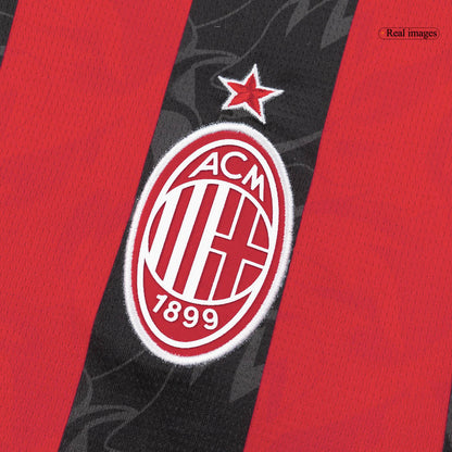 GIMENEZ #7 AC Milan Home Soccer Jersey 2025/26 Red&Black