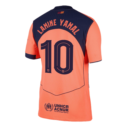 LAMINE YAMAL #10 Barcelona tretji gostujoči avtentični nogometni dres 2025/26 - Liga prvakov