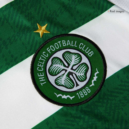 Camiseta de fútbol local del Celtic 2025/26 verde y blanca