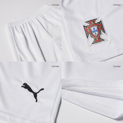 Portugal Away Soccer Jersey Kit 2025 Kids(Jersey+Shorts)