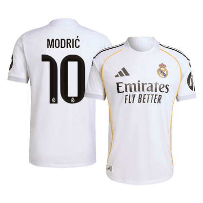 Authentic MODRIC #10 Soccer Jersey Real Madrid Home Shirt 2025/26